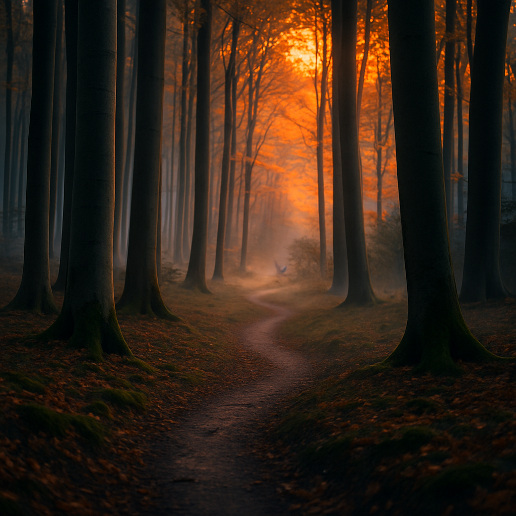 Skumring i Flamingo Naturpark: ro, lys og dyreliv